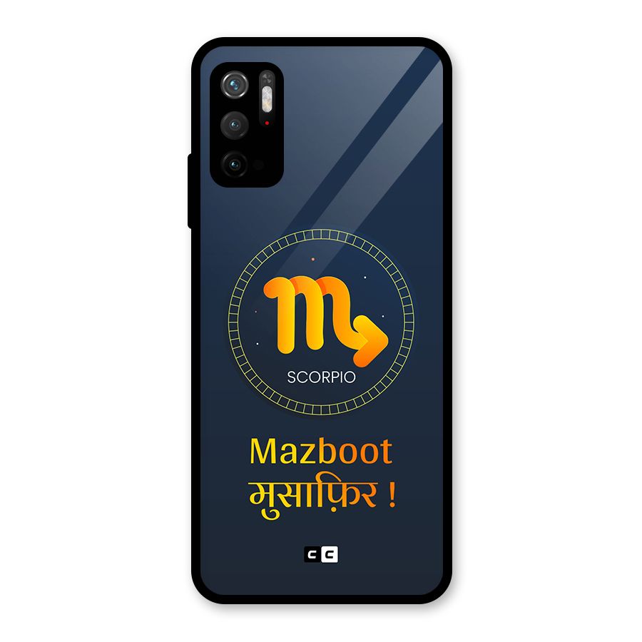 Brave Scorpio Glass Back Case for Poco M3 Pro 5G