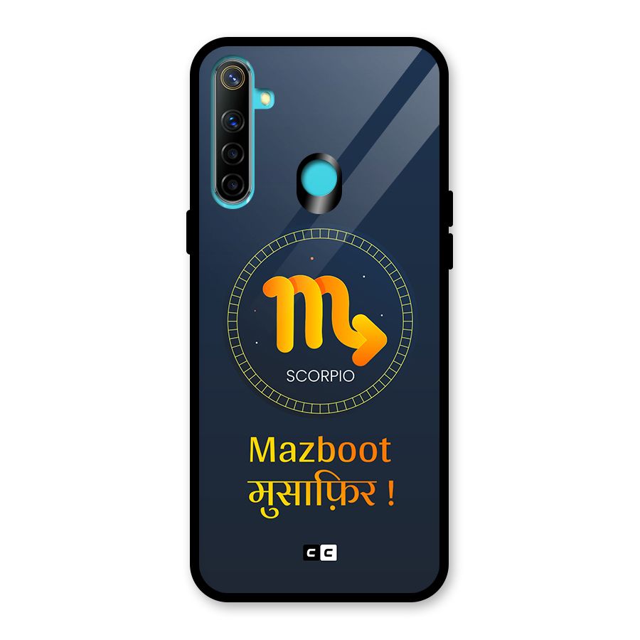 Brave Scorpio Glass Back Case for Realme 5