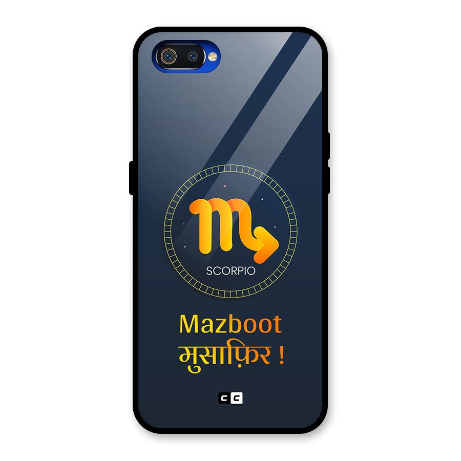 Brave Scorpio Glass Back Case for Realme C2