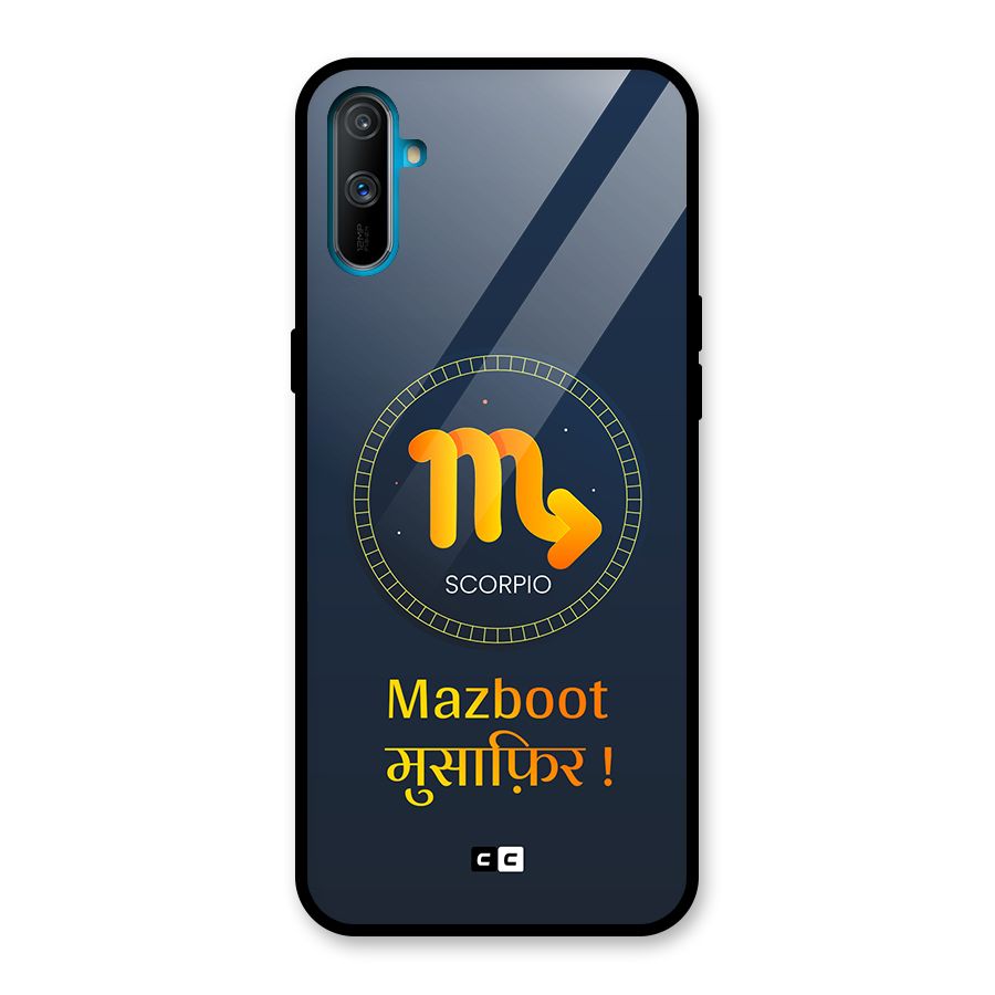 Brave Scorpio Glass Back Case for Realme C3