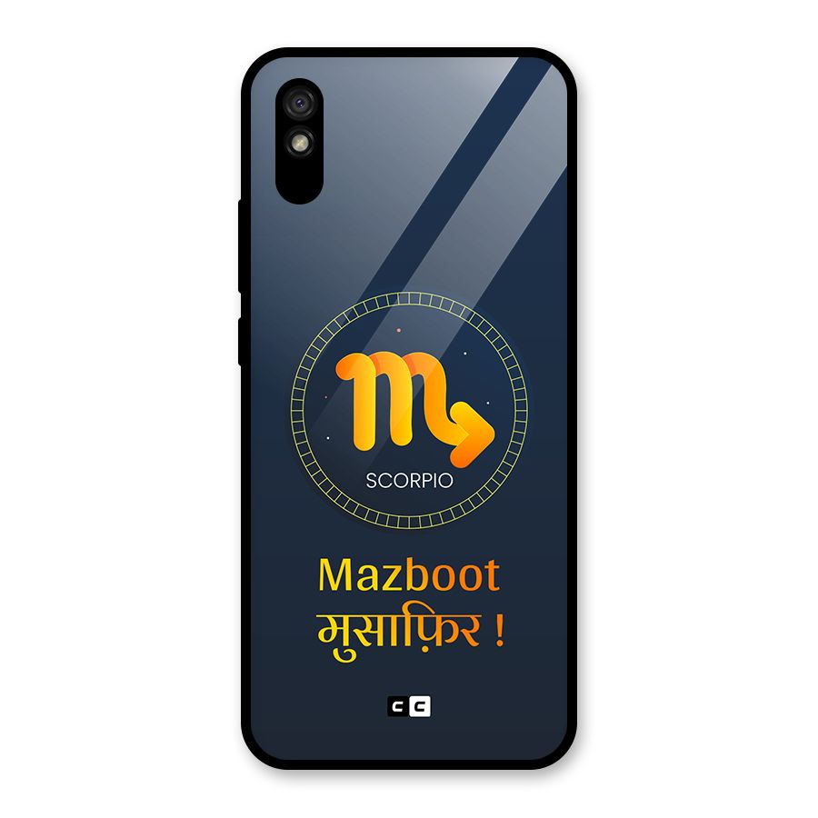 Brave Scorpio Glass Back Case for Redmi 9i