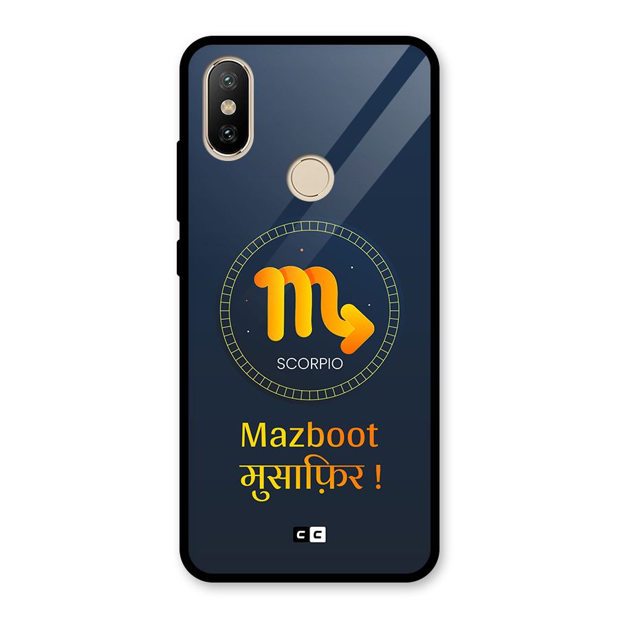 Brave Scorpio Glass Back Case for Redmi A2