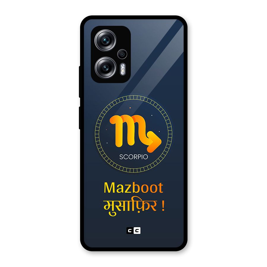 Brave Scorpio Glass Back Case for Redmi K50i