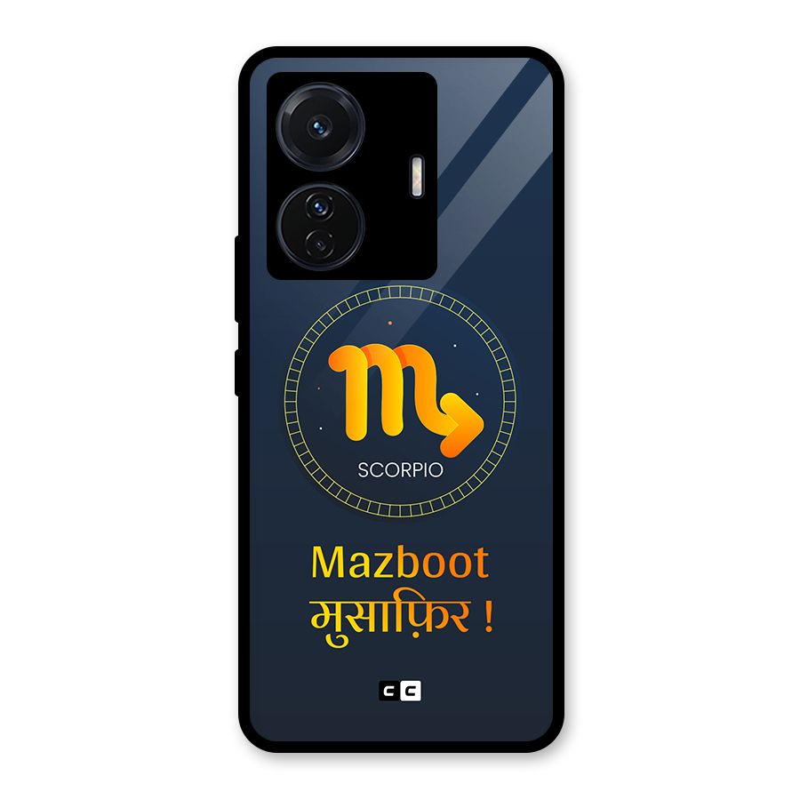Brave Scorpio Glass Back Case for Vivo T1 Pro