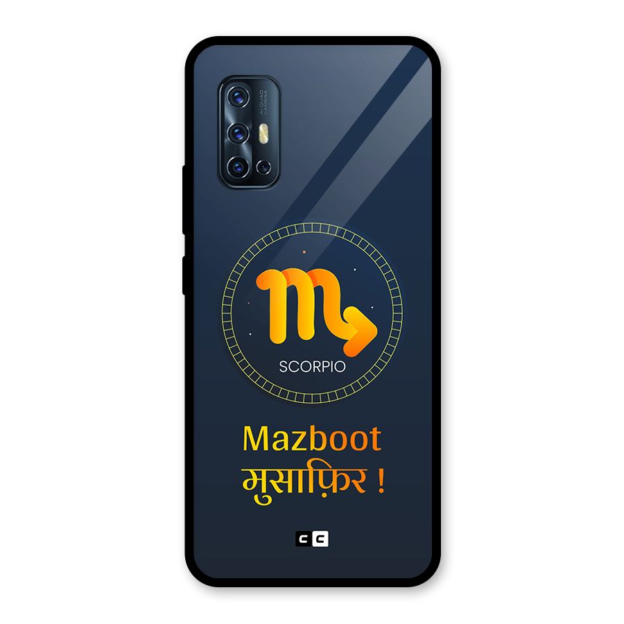 Brave Scorpio Glass Back Case for Vivo V17