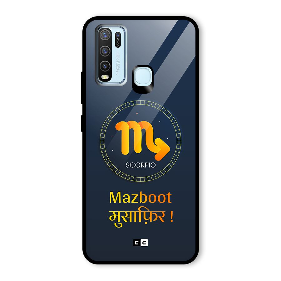 Brave Scorpio Glass Back Case for Vivo Y50