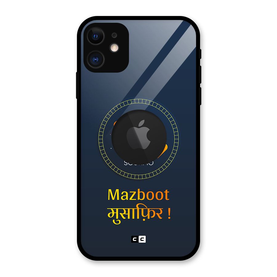 Brave Scorpio Glass Back Case for iPhone 11 Logo Cut