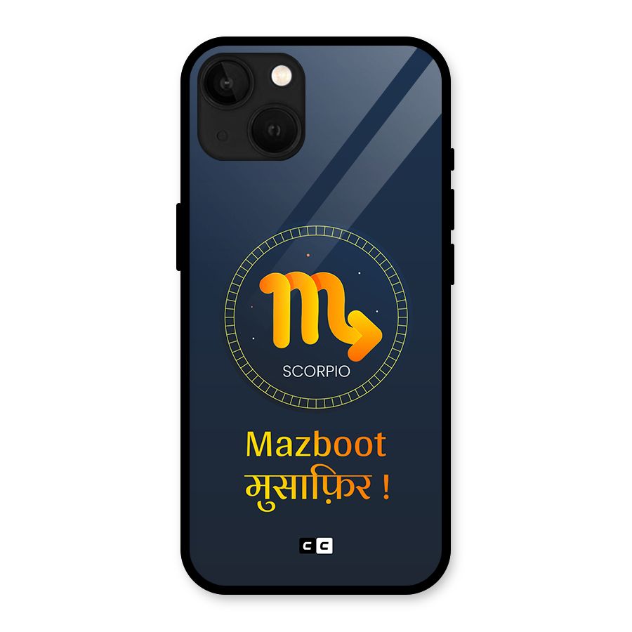 Brave Scorpio Glass Back Case for iPhone 13
