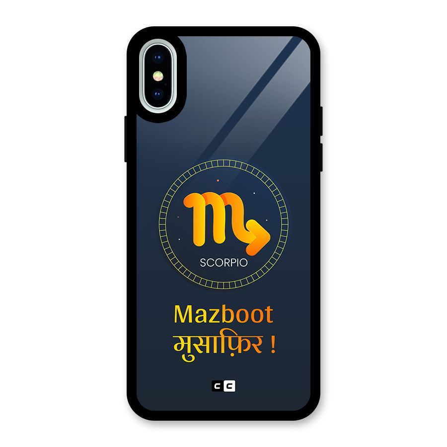 Brave Scorpio Glass Back Case for iPhone XS