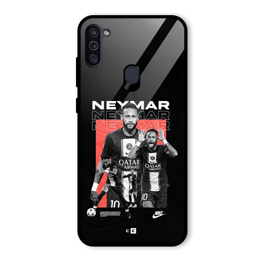 Brazilian Brilliance Glass Back Case for Galaxy M11