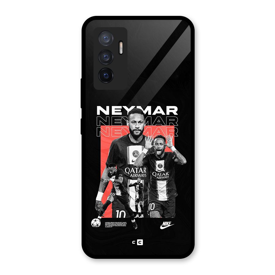 Brazilian Brilliance Glass Back Case for Vivo V23e