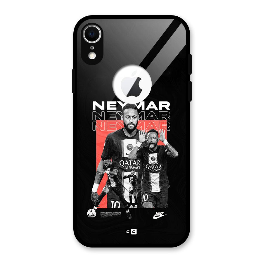 Brazilian Brilliance Glass Back Case for iPhone XR Logo Cut