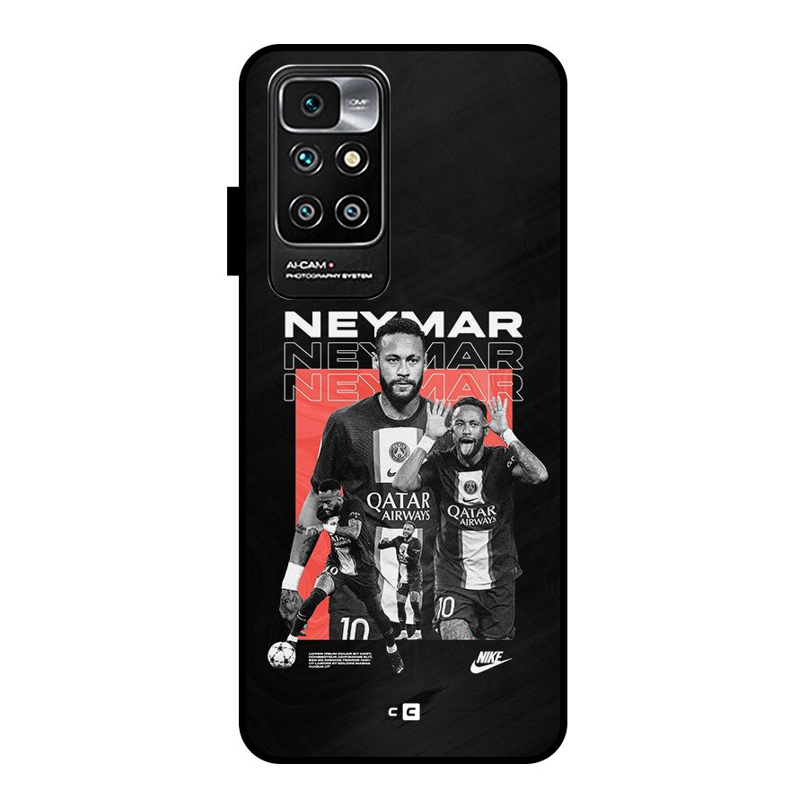 Brazilian Brilliance Metal Back Case for Redmi 10 Prime