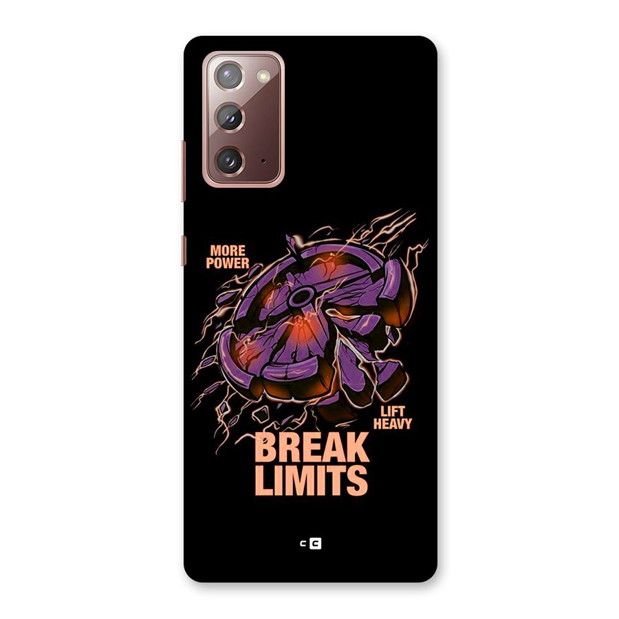 Break Limits Back Case for Galaxy Note 20