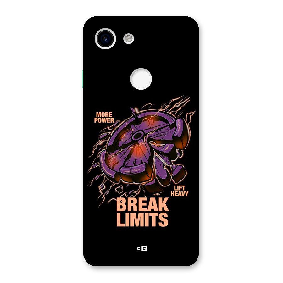 Break Limits Back Case for Google Pixel 3