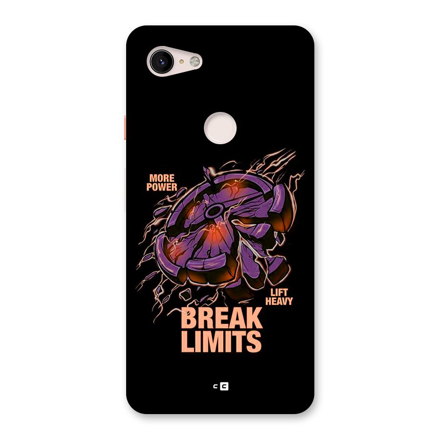 Break Limits Back Case for Google Pixel 3 XL