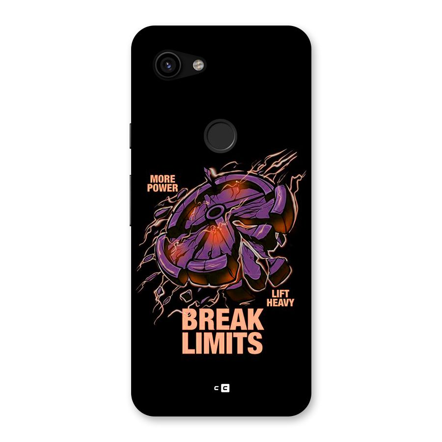 Break Limits Back Case for Google Pixel 3a