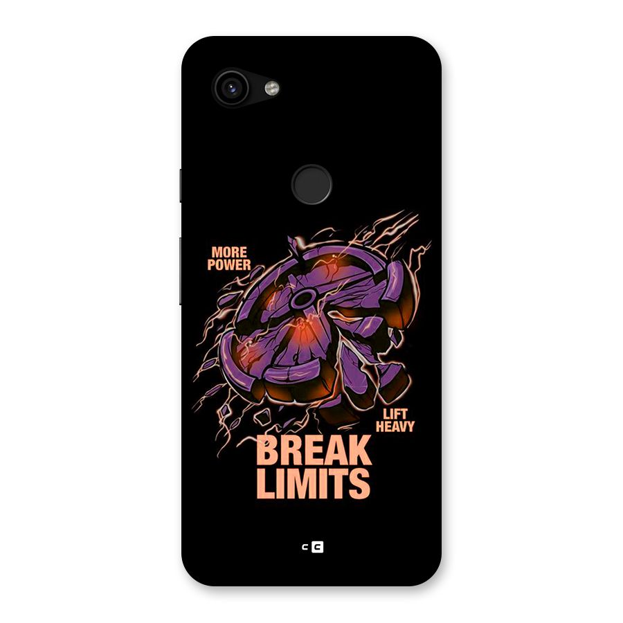 Break Limits Back Case for Google Pixel 3a XL