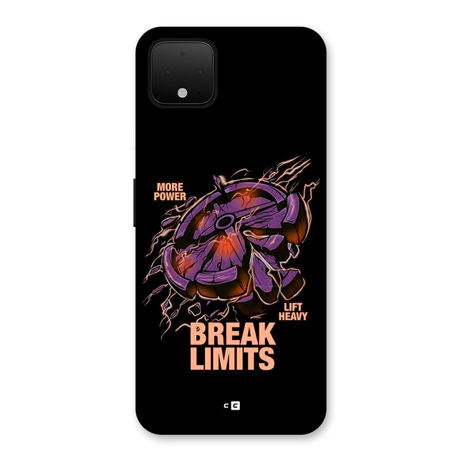 Break Limits Back Case for Google Pixel 4 XL