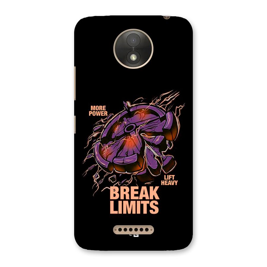 Break Limits Back Case for Moto C Plus