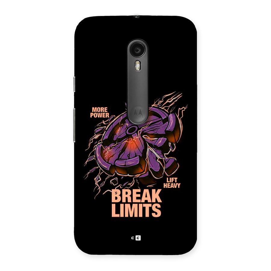Break Limits Back Case for Moto G3