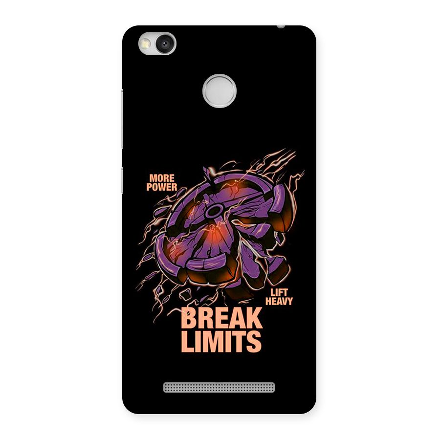 Break Limits Back Case for Redmi 3S Prime