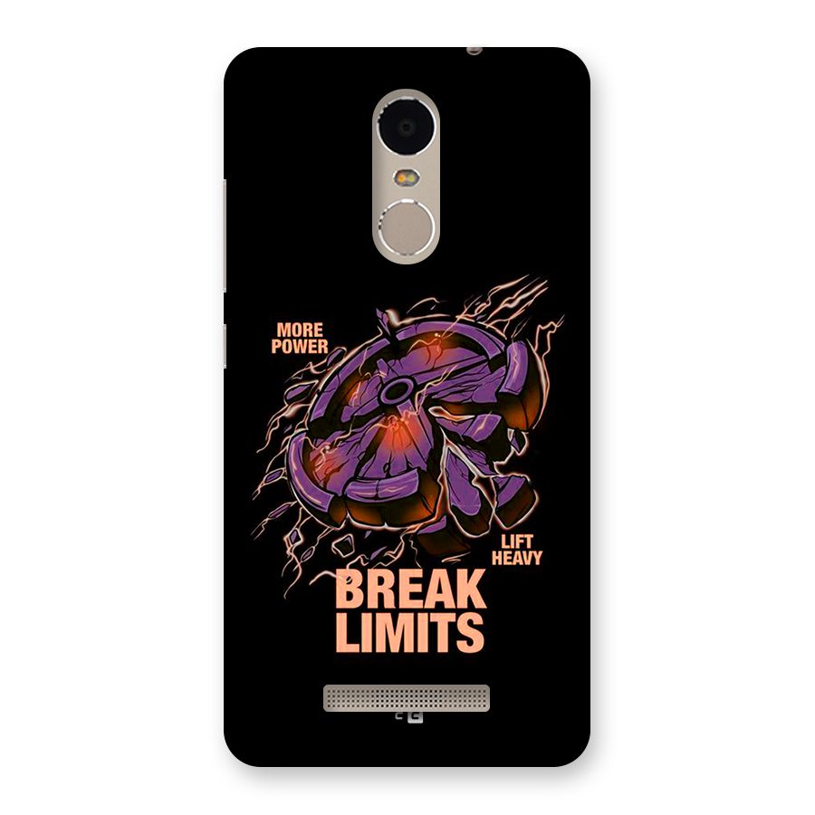 Break Limits Back Case for Redmi Note 3