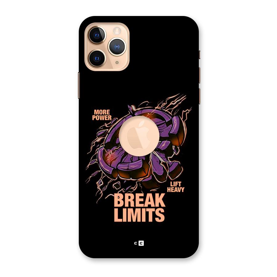 Break Limits Back Case for iPhone 11 Pro Max Logo Cut