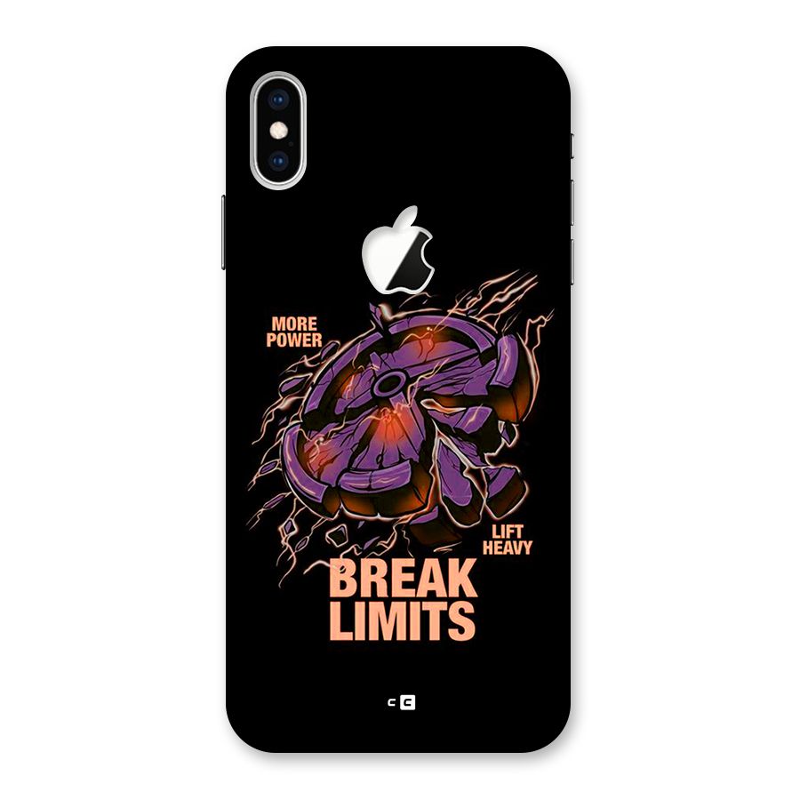 Break Limits Back Case for iPhone XS Max Apple Cut