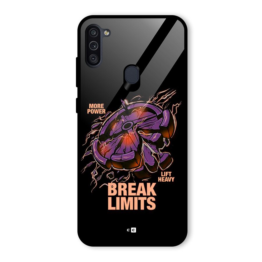 Break Limits Glass Back Case for Galaxy M11