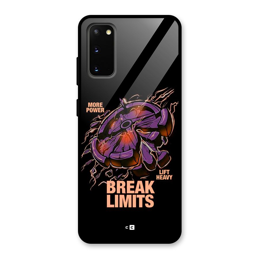 Break Limits Glass Back Case for Galaxy S20