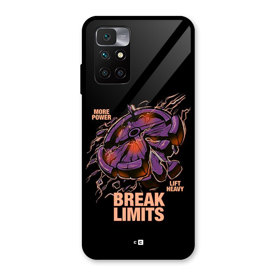 Break Limits Glass Back Case for Redmi 10 Prime