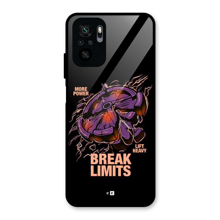 Break Limits Glass Back Case for Redmi Note 10S