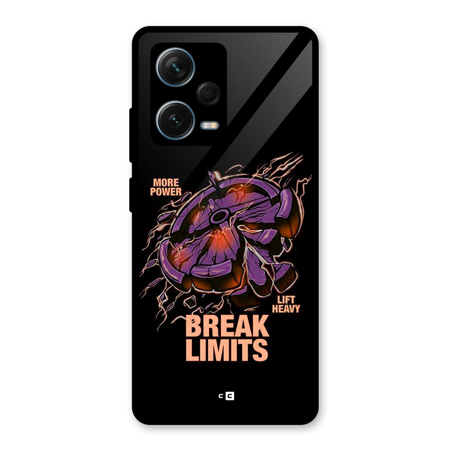 Break Limits Glass Back Case for Redmi Note 12 Pro Plus 5G