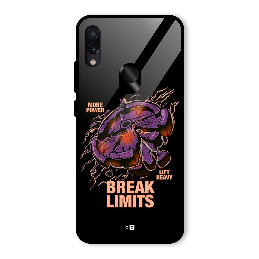 Break Limits Glass Back Case for Redmi Note 7 Pro