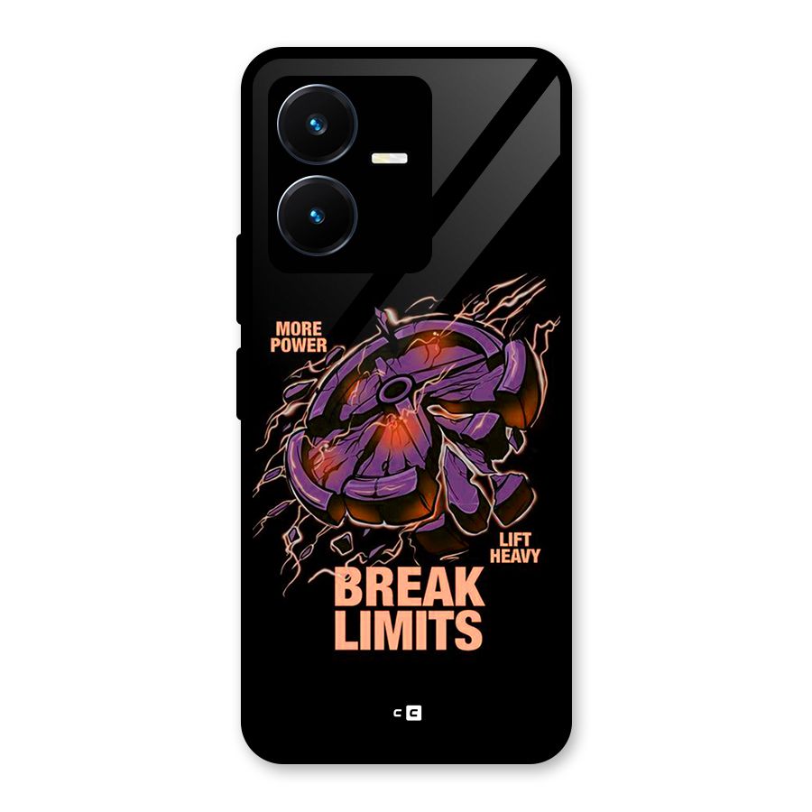 Break Limits Glass Back Case for Vivo Y22s