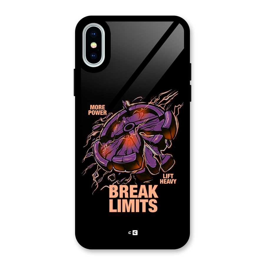 Break Limits Glass Back Case for iPhone XS