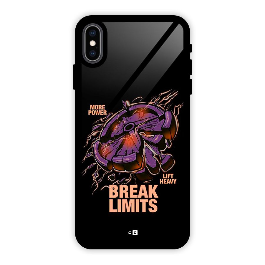Break Limits Glass Back Case for iPhone XS Max