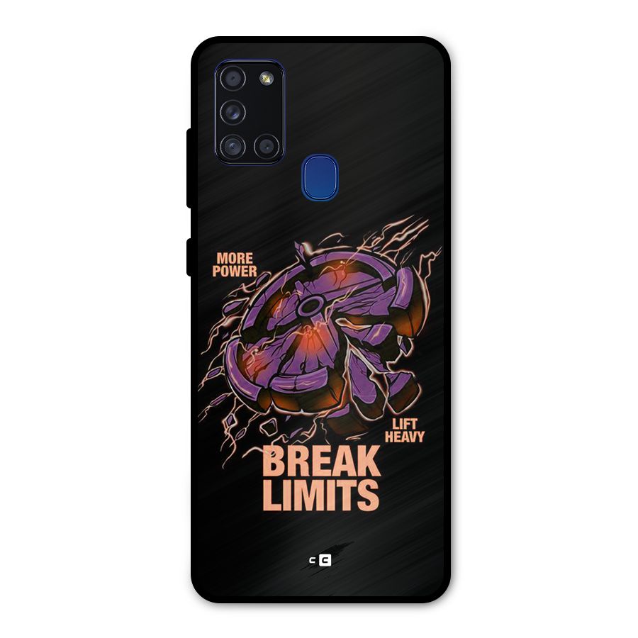 Break Limits Metal Back Case for Galaxy A21s