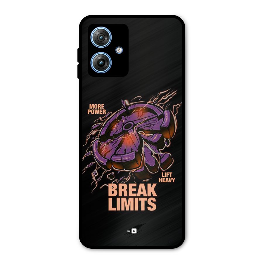 Break Limits Metal Back Case for Moto G54