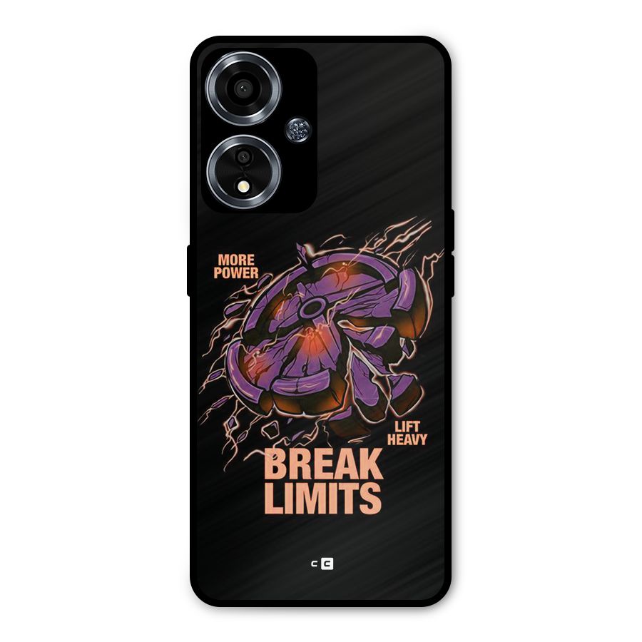 Break Limits Metal Back Case for Oppo A59