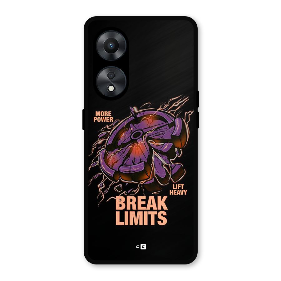 Break Limits Metal Back Case for Oppo A78