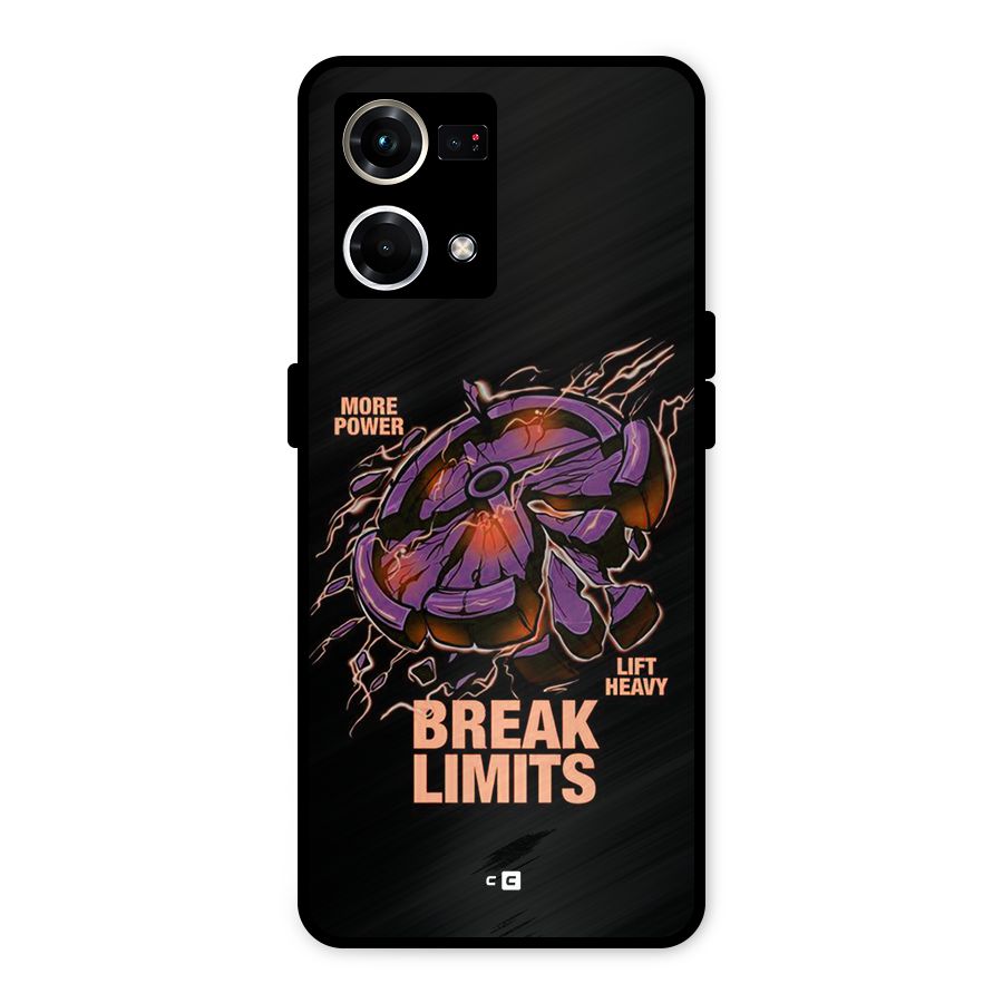Break Limits Metal Back Case for Oppo F21 Pro 4G