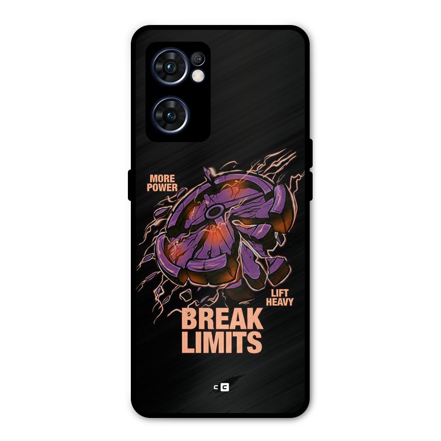 Break Limits Metal Back Case for Oppo Reno7 5G