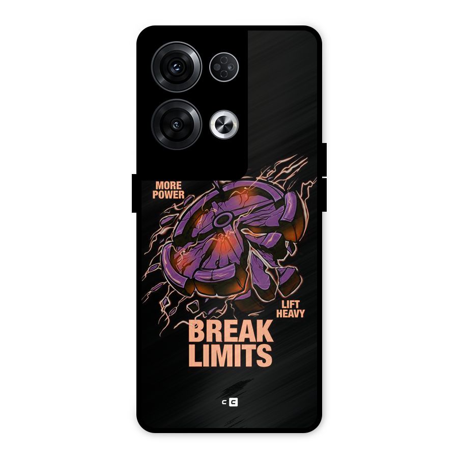 Break Limits Metal Back Case for Oppo Reno8 Pro 5G