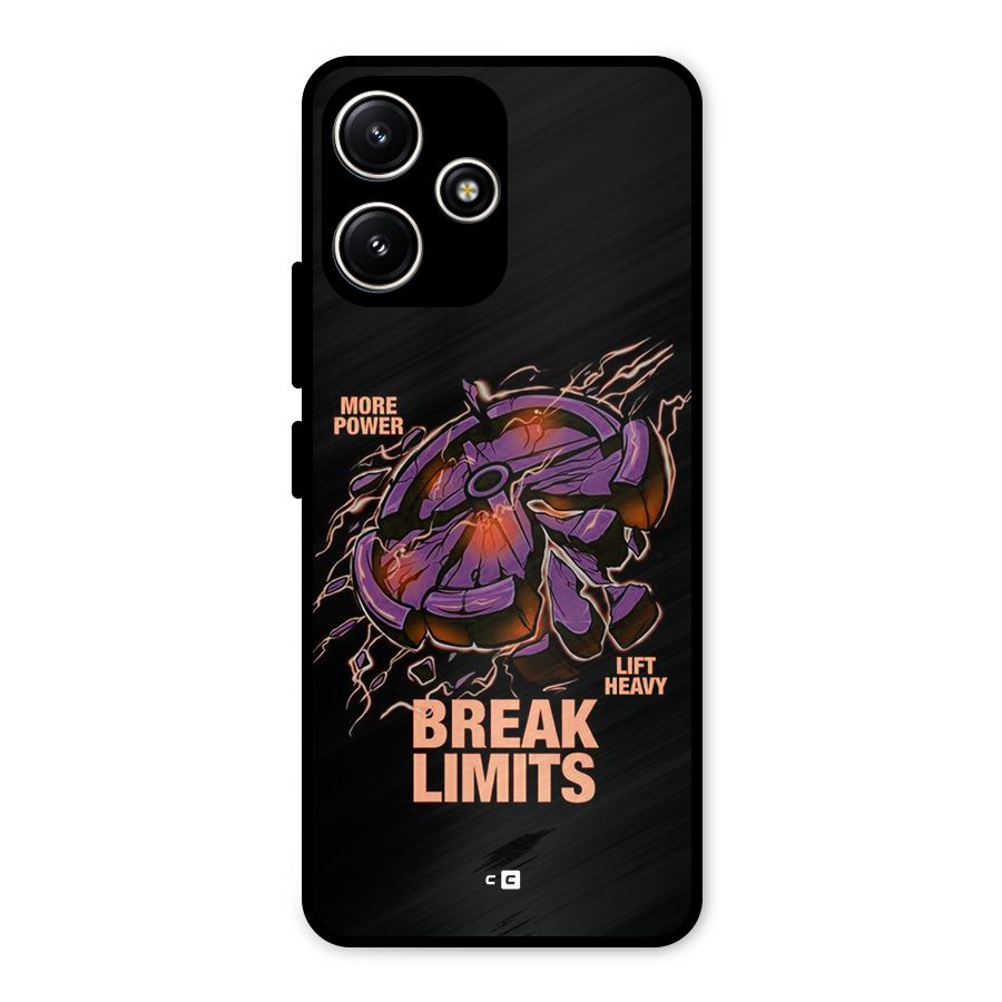 Break Limits Metal Back Case for Poco M6 Pro