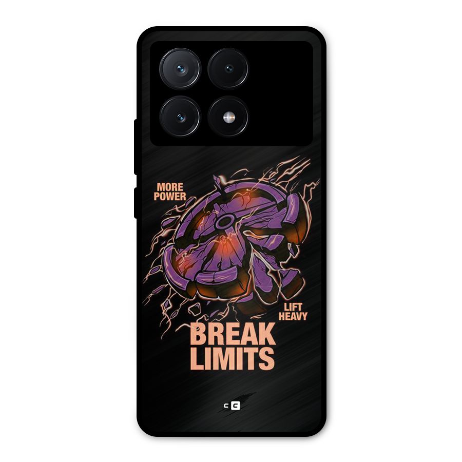 Break Limits Metal Back Case for Poco X6 Pro