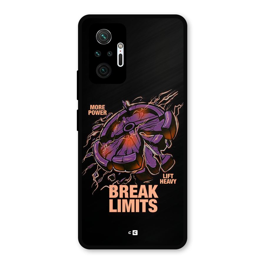 Break Limits Metal Back Case for Redmi Note 10 Pro Max