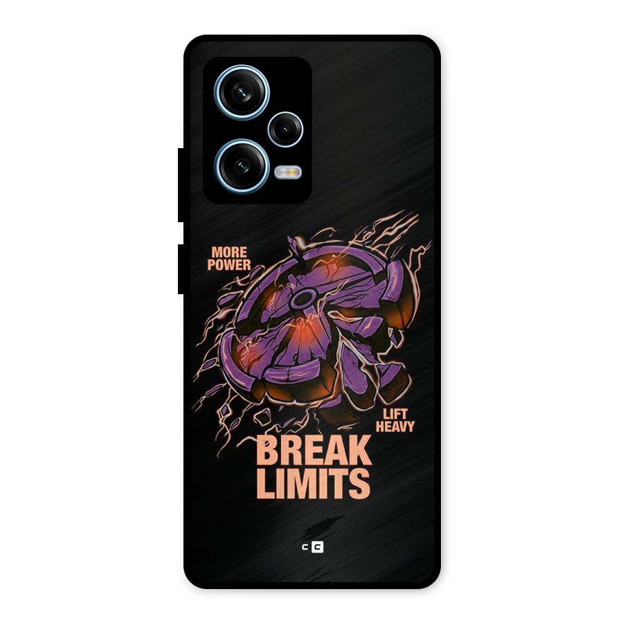 Break Limits Metal Back Case for Redmi Note 12 Pro