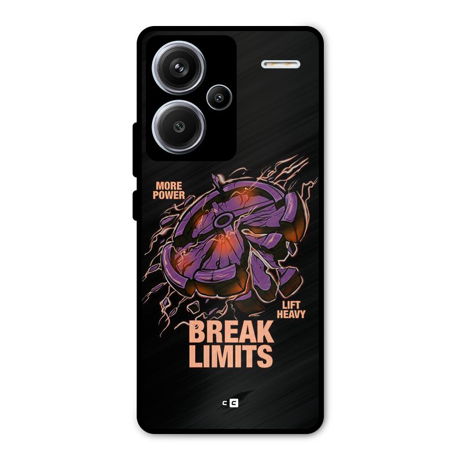 Break Limits Metal Back Case for Redmi Note 13 Pro Plus